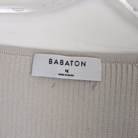 Aritzia babaton sculpt knit square neck crop tee - Picture 3 of 5